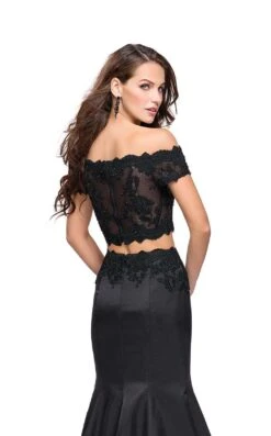 La Femme 25583 Dress -THE DRESS WARE HOUSE La femme 25583 Black B zoom