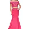 La Femme 25583 Dress -THE DRESS WARE HOUSE La femme 25583 HotPink F