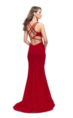 La Femme 25594 Dress -THE DRESS WARE HOUSE La femme 25594 Red B