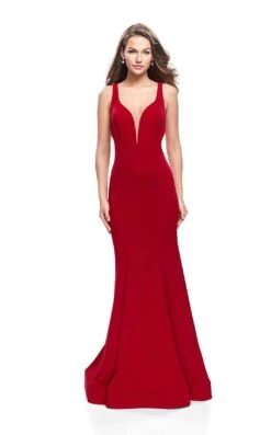La Femme 25594 Dress -THE DRESS WARE HOUSE La femme 25594 Red F