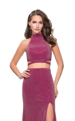 La Femme 25604 Dress 16 La Femme 25604 Dress -THE DRESS WARE HOUSE La femme 25604 Strawberry F zoom