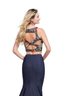 La Femme 25614 Dress -THE DRESS WARE HOUSE La femme 25614 DarkWash B zoom