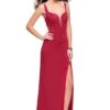 La Femme 25623 Dress -THE DRESS WARE HOUSE La femme 25623 DeepRed F
