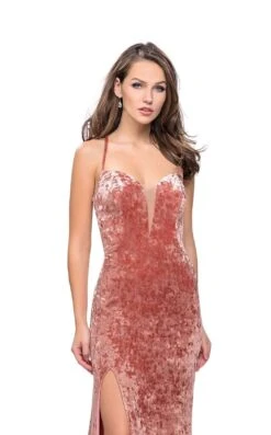 La Femme 25659 Dress -THE DRESS WARE HOUSE La femme 25659 Blush F zoom
