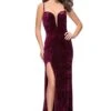 La Femme 25659 Dress -THE DRESS WARE HOUSE La femme 25659 Wine F