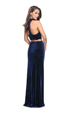 La Femme 25667 Dress -THE DRESS WARE HOUSE La femme 25667 Navy B