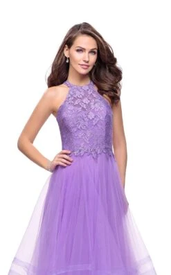 La Femme 25671 Dress 14 La Femme 25671 Dress -THE DRESS WARE HOUSE La femme 25671 Wisteria F zoom