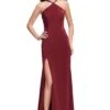 La Femme 25698 Dress -THE DRESS WARE HOUSE La femme 25698 Burgundy F