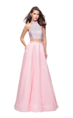 La Femme 25705 Dress -THE DRESS WARE HOUSE La femme 25705 Blush F