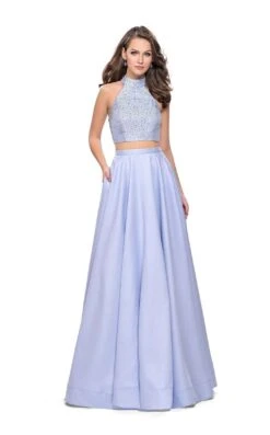 La Femme 25705 Dress -THE DRESS WARE HOUSE La femme 25705 CloudBlue F