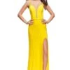 La Femme 25725 Dress -THE DRESS WARE HOUSE La femme 25725 Yellow F