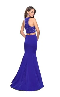 La Femme 25759 Dress -THE DRESS WARE HOUSE La femme 25759 SapphireBlue B