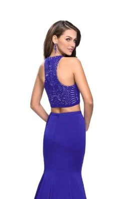 La Femme 25759 Dress -THE DRESS WARE HOUSE La femme 25759 SapphireBlue B zoom