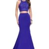 La Femme 25759 Dress -THE DRESS WARE HOUSE La femme 25759 SapphireBlue F