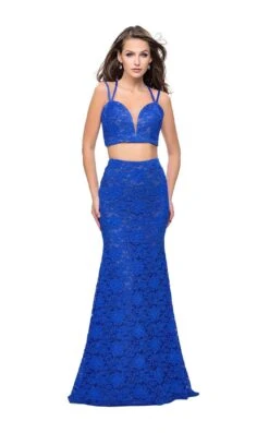 La Femme 25771 Dress -THE DRESS WARE HOUSE La femme 25771 ElectricBlue F