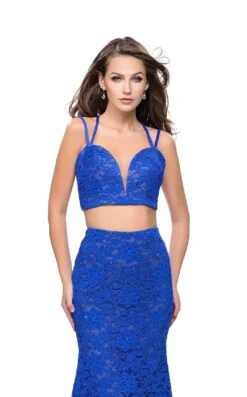 La Femme 25771 Dress -THE DRESS WARE HOUSE La femme 25771 ElectricBlue F zoom
