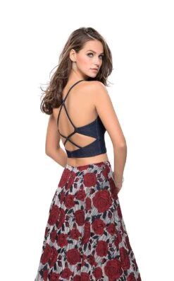 La Femme 25789 Dress -THE DRESS WARE HOUSE La femme 25789 Multi B zoom