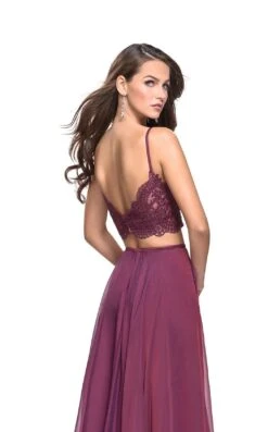 La Femme 25830 Dress -THE DRESS WARE HOUSE La femme 25830 Boysenberry B zoom
