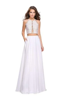 La Femme 25843 Dress -THE DRESS WARE HOUSE La femme 25843 White F