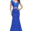 La Femme 25918 Dress -THE DRESS WARE HOUSE La femme 25918 ElectricBlue F