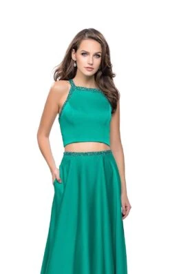 La Femme 25978 Dress -THE DRESS WARE HOUSE La femme 25978 Jade F zoom