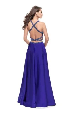 La Femme 25978 Dress -THE DRESS WARE HOUSE La femme 25978 SapphireBlue B