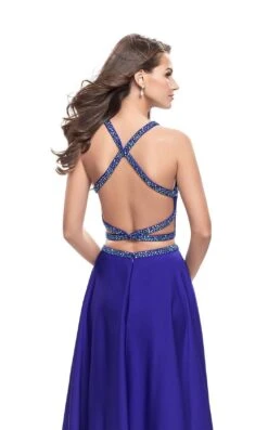 La Femme 25978 Dress -THE DRESS WARE HOUSE La femme 25978 SapphireBlue B zoom