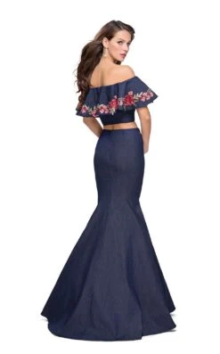 La Femme 26013 Dress -THE DRESS WARE HOUSE La femme 26013 DarkWash B