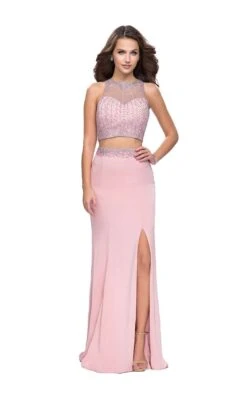 La Femme 26063 Dress -THE DRESS WARE HOUSE La femme 26063 Blush F