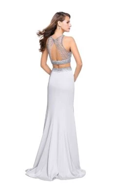 La Femme 26063 Dress -THE DRESS WARE HOUSE La femme 26063 LightSilver B