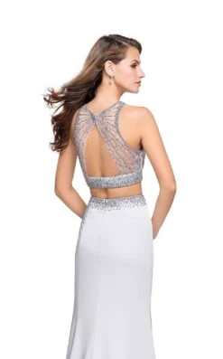 La Femme 26063 Dress -THE DRESS WARE HOUSE La femme 26063 LightSilver B zoom