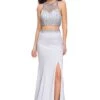 La Femme 26063 Dress -THE DRESS WARE HOUSE La femme 26063 LightSilver F