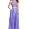 La Femme 26087 Dress -THE DRESS WARE HOUSE La femme 26087 Periwinkle F