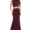 La Femme 26196 Dress -THE DRESS WARE HOUSE La femme 26196 Wine F