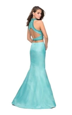 La Femme 26255 Dress -THE DRESS WARE HOUSE La femme 26255 Aqua B