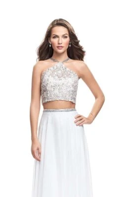 La Femme 26288 Dress -THE DRESS WARE HOUSE La femme 26288 White F zoom