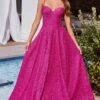 LaDivine CDS483 Dress -THE DRESS WARE HOUSE Ladivine CDS483 fuchsia