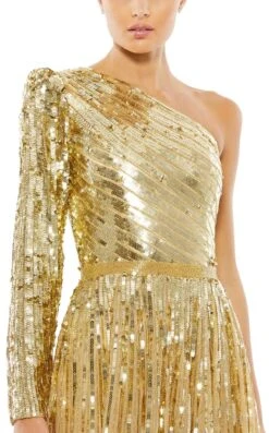 Mac Duggal 5508 Dress -THE DRESS WARE HOUSE Mac Duggal 5508 Gold CL ceeb5572 f16d 4cbb 958b 087116467028