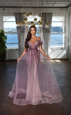 Modessa Couture M22404CL Dress -THE DRESS WARE HOUSE Modessa Couture M22404 Purple