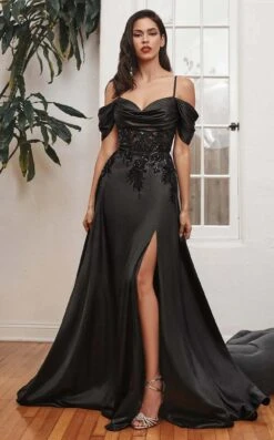 LaDivine OC012 Dress -THE DRESS WARE HOUSE OC012 BLACK 1
