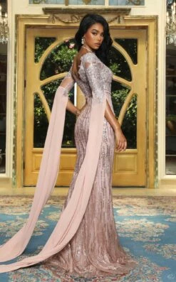 Portia And Scarlett PS22168 Dress -THE DRESS WARE HOUSE PS22168 ROSE GOLD 4 cb359de8 40bb 4bab 9068 13a16f3644d2