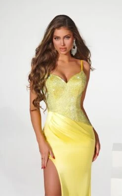 Portia And Scarlett PS22194 Dress -THE DRESS WARE HOUSE PS22194YELLOW 3 0f144d51 3c24 47b2 85b4 dcb76c122071
