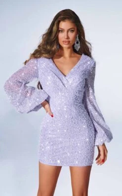 Portia And Scarlett PS23003 Dress -THE DRESS WARE HOUSE PS23003 LILAC 1 d344844e 3bac 48c4 9008 302041135dca