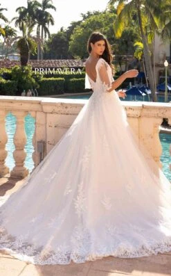 Primavera Couture 11134 Bridal Dress -THE DRESS WARE HOUSE Primavera Couture 11134 IVORY 9 c2df08f5 bc4f 47f0 9d56 490244a9c203
