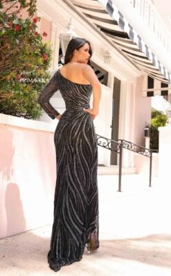 Primavera Couture 12115 Dress -THE DRESS WARE HOUSE Primavera Couture 12115 BLACK 7