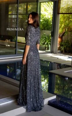 Primavera Couture 13115 Dress -THE DRESS WARE HOUSE Primavera Couture 13115 CHARCOAL 1 0961d808 0248 4c63 bb89 57125cecc2be