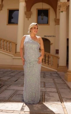 Primavera Couture 14047 Dress -THE DRESS WARE HOUSE Primavera Couture 14047 PLATINUM 1332 8f89813e 347b 4883 844f 4526d33bc288
