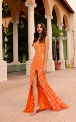 Primavera Couture 4150 Dress -THE DRESS WARE HOUSE Primavera Couture 4150 ORANGE 0084 c1b22fd8 e663 4256 ab61 d7e8a4462b07