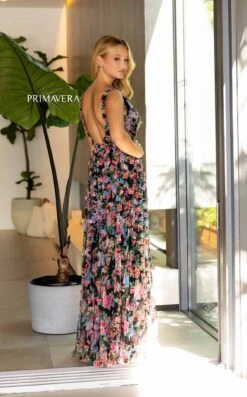 Primavera Couture 4167 Dress -THE DRESS WARE HOUSE Primavera Couture 4167 BLACK MULTI 6 41c42b0f e01d 4275 903f bd8d1e92896c