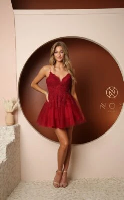 Nox Anabel R707 Dress -THE DRESS WARE HOUSE R707 BURGUNDY 7 218ec544 6690 4323 aae6 79c1322680f0